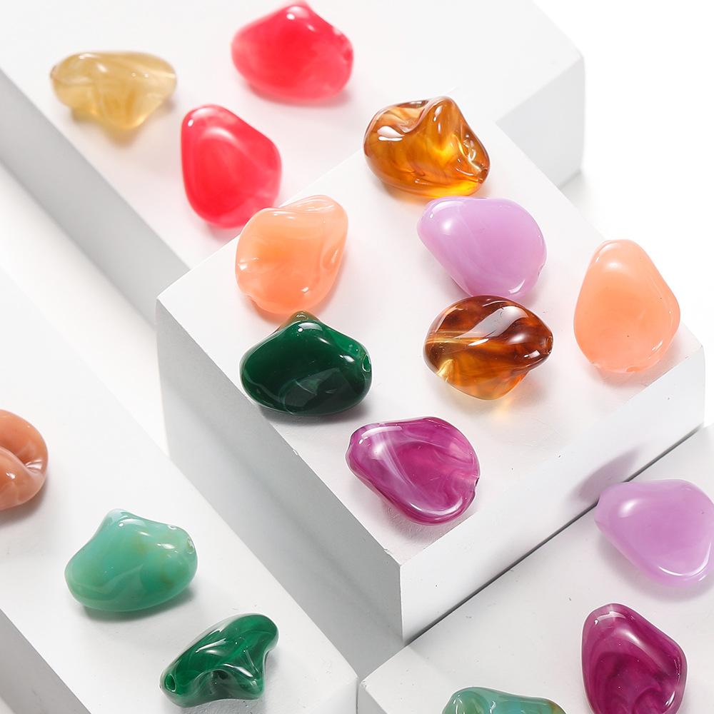 TX101 10pcs Irregular Beads Acrylic Imitation Stone Spacer Charm Bead DIY Bracelet Necklace Jewelry Accessories Handmade