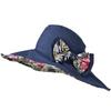 Double Side Wear Floral Collapsible Sunhat UV Protection Fisherman Hats Sun Protection Cap  Summer