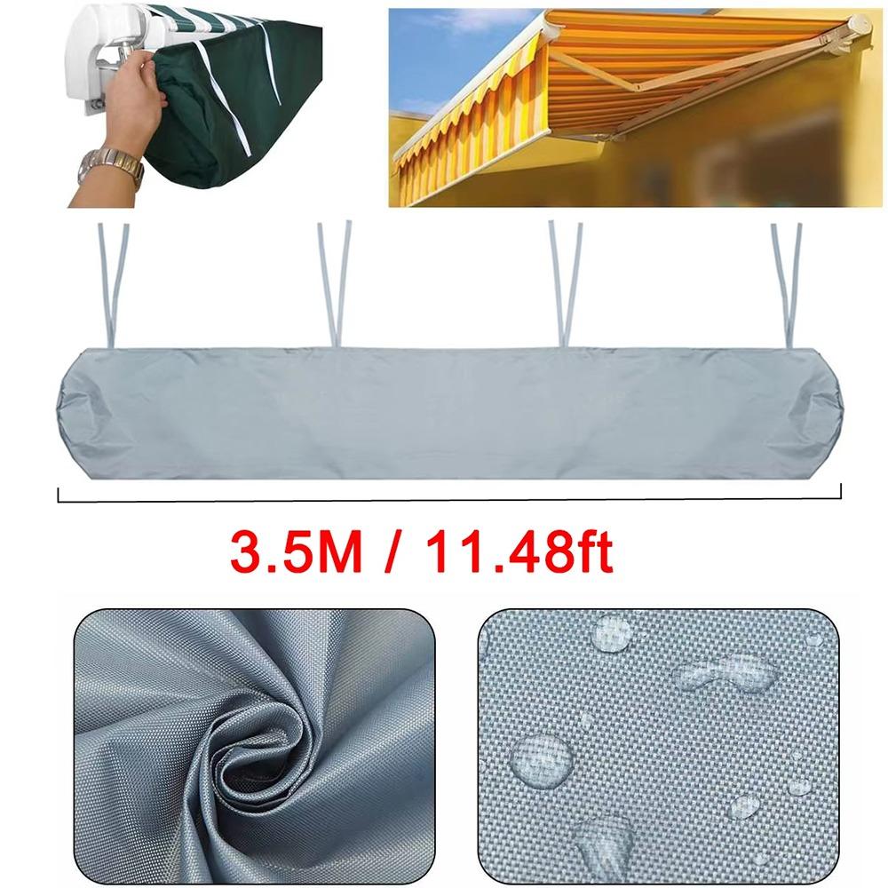 1Pcs Rain Cover Patio Awning Storage Bag Shutter Awning Retractable Roller Patio Awning Protector Cover 7 Sizes Oxford Cloth