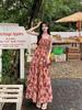 Summer 2024 Floral High Waist Fairy Mori Style Dress