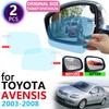 For Toyota Avensis T250 T25 2003~2008 Full Cover Rearview Mirror Anti-Fog Rainproof Anti Fog Film Accessories 2004 2005 2007