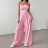 2026 Strapless Wide-leg High-waisted Jumpsuit