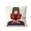 SSantoro Gorjuss Pillow Case For Car Sofa Decorative Home Doublesided Print Plush Square Throw Pillow Cushion Cover