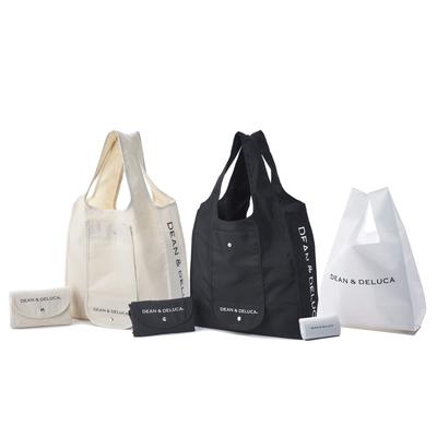 Dean Deluca Eco Bag Set Eco Bag In 2 Convenience Store Size Shopping Compact Tote Simple My Bag & 3-Piece (Minimum Bag/Shopping Colors) Bag, Foldable,