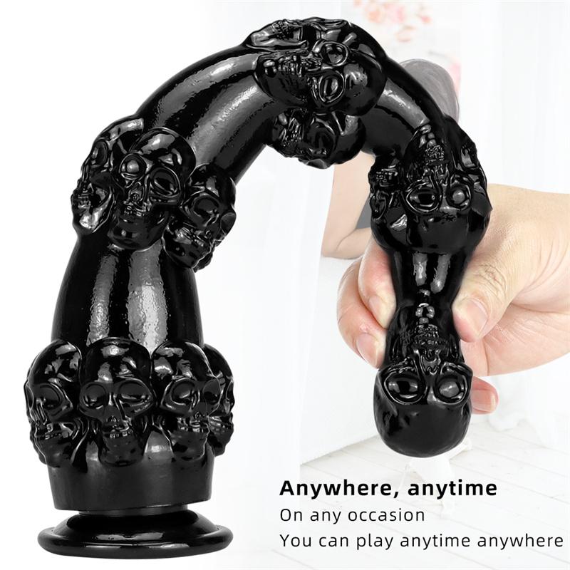 Skull and Crossbones Anal Plug Female Anal Asshole Sex Products Expansion Equipment Hardcore Masturbation Chrysanthemum Anus