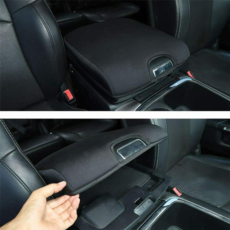 For 2010-2017 Dodge RAM 1500 2500 3500 Center Console Cover Armrest Pad Black
