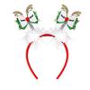 Cute Christmas Headbands Santa Hat Antlers Snowman Reindeer Cosplay Headbands Festival Funny Felt Xmas Hair Hoop Party Favors