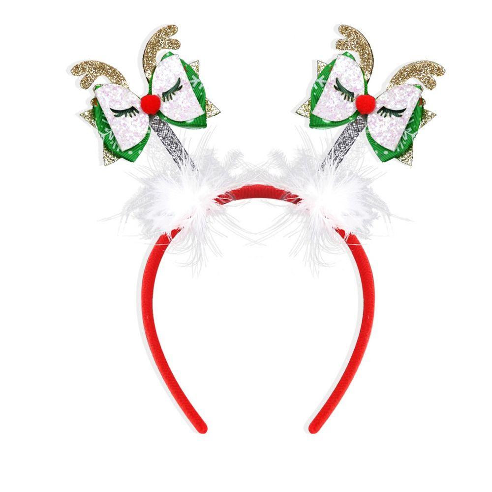 Snowman Reindeer Christmas Headbands Cute Merry Christmas Decorations Party Favors