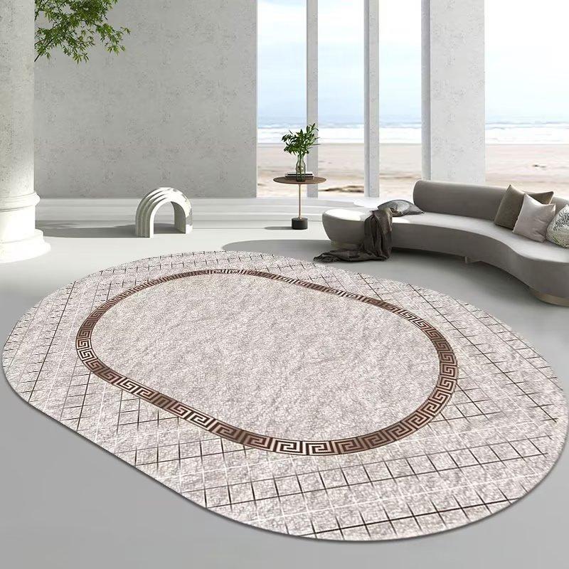 

Овальный ковер для гостиной, коврик под диван и журнальный столик, коврик для пола в комнату, ковер для спальни у кровати 160 * 230cm