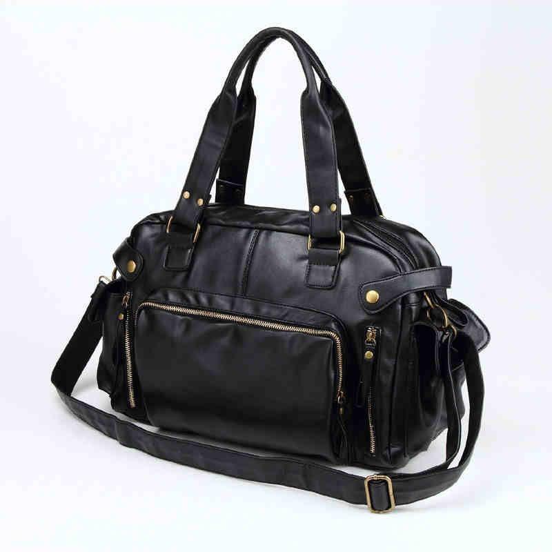 Leather Sports Handbags Tote Gym Crossbody Travel Shoulder Bags Briefcase Vintage Messenger Bag