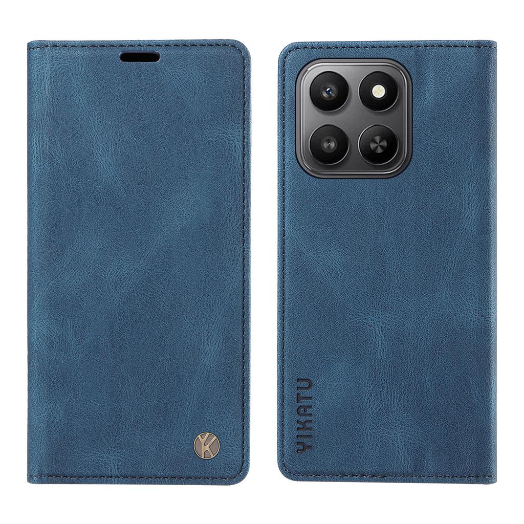 For Honor 400 Smart 5G/4G/X7d 4G Leather Cover YIKATU YK-004 Skin-Touch Wallet Phone Cases