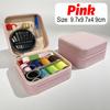 Mini Sewing Kit Box with Needles Threads Measure Scissors Portable Travel Storage Bag DIY Embroidery Cross Stitch Handwork Tools
