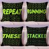 Fun Reduplication Words Cushion Cover Soft Short Plush Double-Sided Printing Home Decor Machine Washable Pillow Case Gift