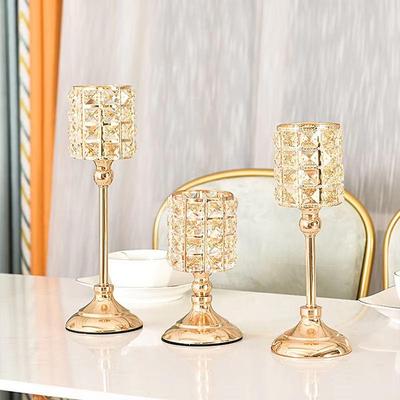 Suport de lumânare din cristal - Decorațiune elegantă pentru nuntă și banchet