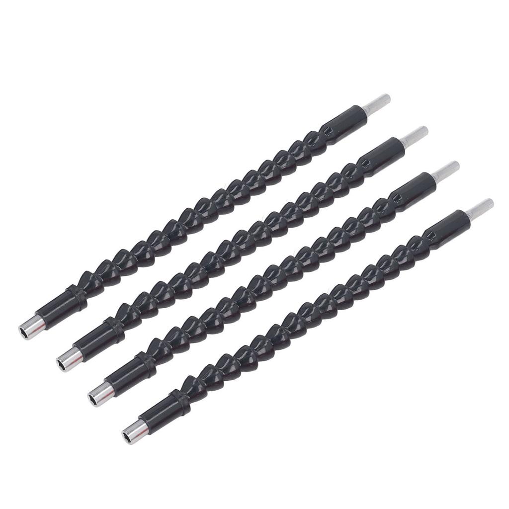 4 STK Fleksibel Borforlenger 11,6 Tommer 1/4 Tomme Bortilkobling Bøybar Skrutrekker