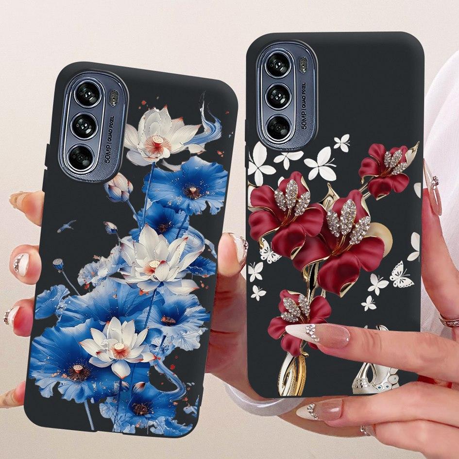 For Motorola Moto G62 5G Case Fashion Butterfly Bowknot Pattern Soft Silicone Cover For Motorola Moto G22 G32 G42 4G Phone Shell