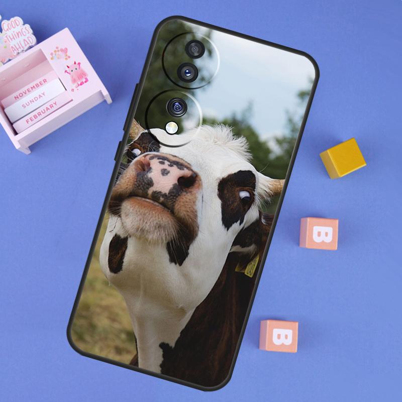 Funny Cow Face Case For Honor 200 400 Lite 50 70 90 X9a X9b X9c X9d X8b X8c Win RT Magic 7 5 6 8 Pro Cover