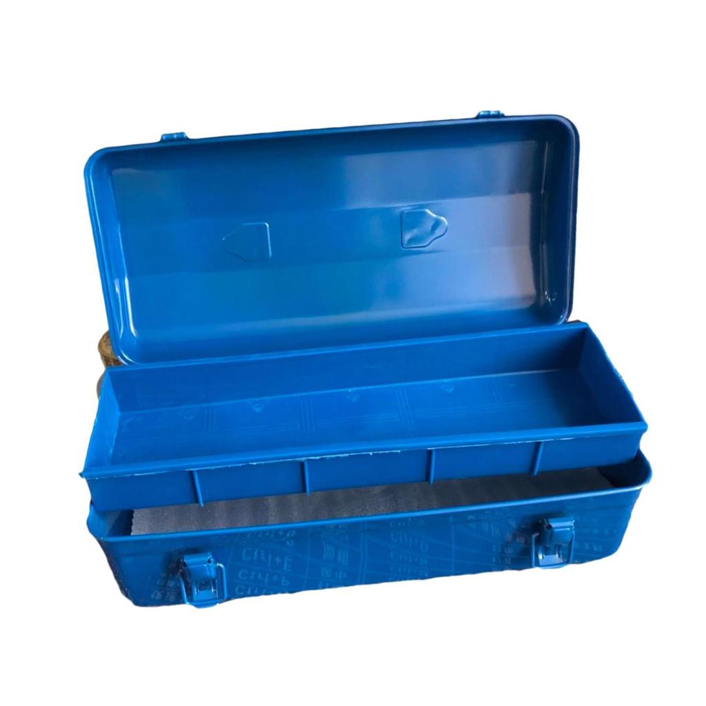 Tool Box Anti Impact Portable Storage Organizer for Cameras Garage Traveling Blue