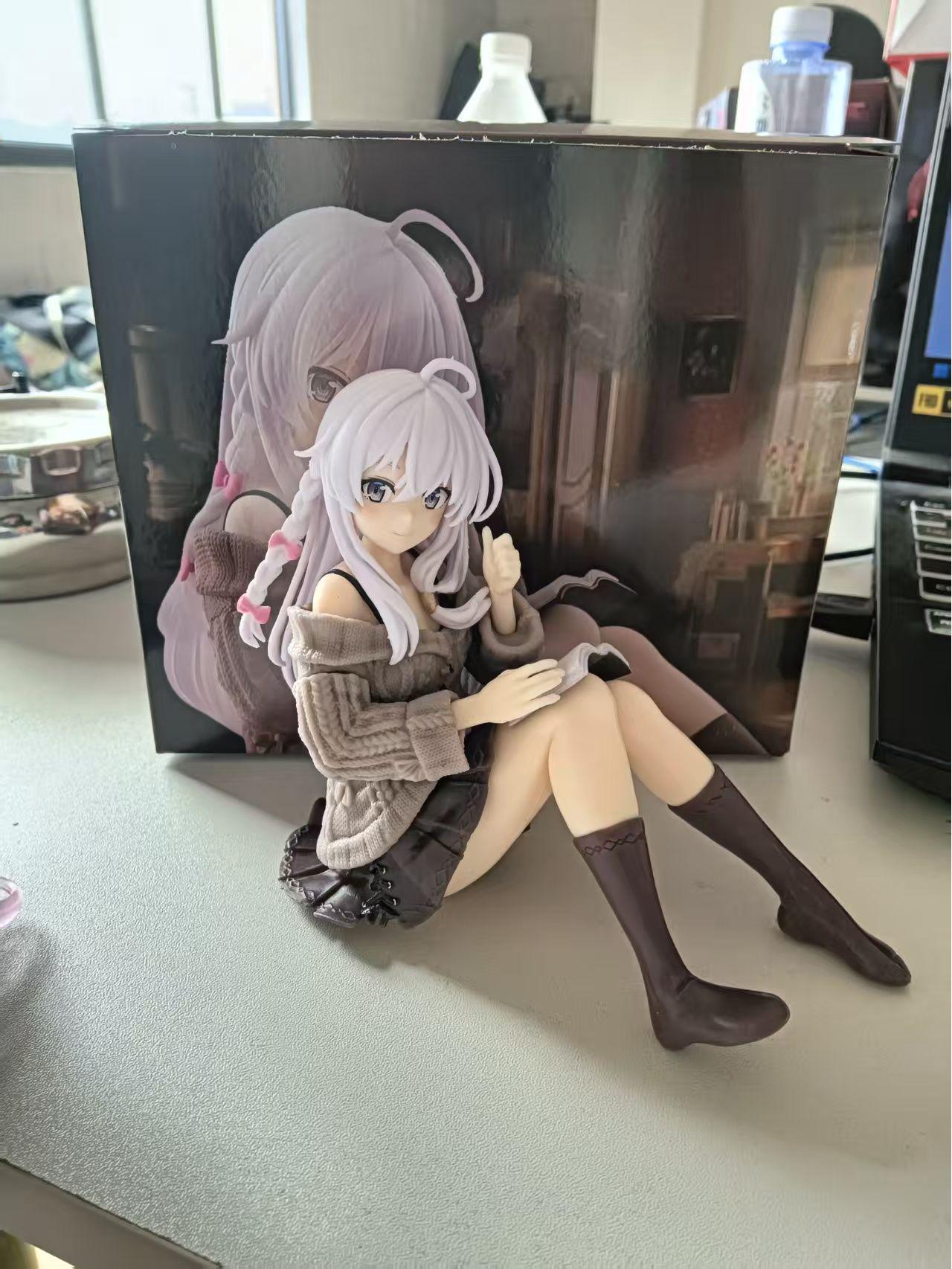 

Фигурка Элейны в кимоно с цветущей сакурой - Странствующая ведьма, сидячее украшение, украшение для ПК-кейса