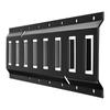 Kit de Rails d'Arrimage E-Track, Lot de 4 Ensembles de Rails E de 0,4 m, 21 Pièces Comprend 2 Sangles à Cliquet & 4 Anneaux en O & 4 Attaches avec Anneau en D & 2 Emplacements Simples & 8 Extrémités
