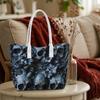 Gothic Skull Pattern Tote Bag Creative Dark Style Shoulder Handbag Trendy Daily Use Carryall Purse