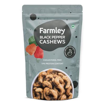 Cashews with Black Pepper (160 G), Black Pepper Cashews, Farmley