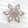 Fashion Crystal Rhinestones Snowflake Brooches Pins For Women Clothing Coat Accessries Gifts