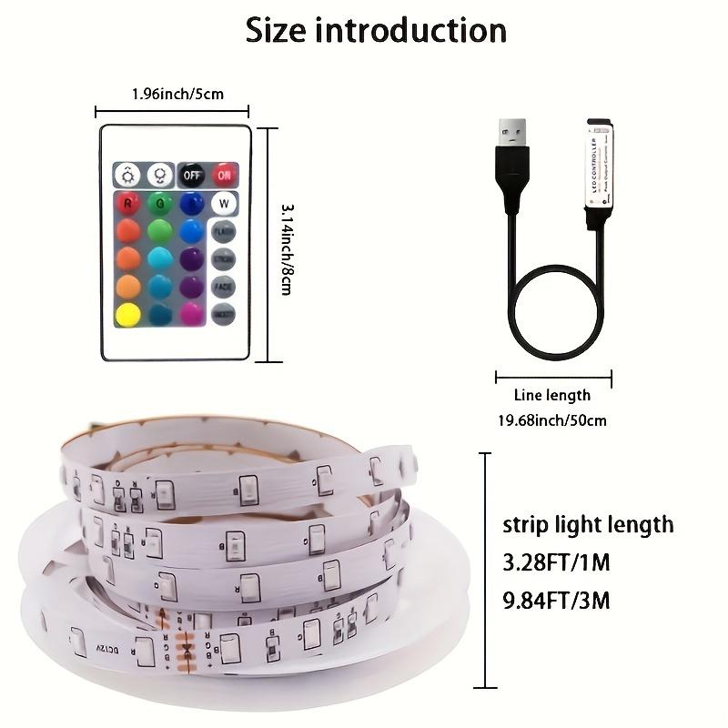 1 LED light strip, suitable for bedroom, home decoration music synchronization light, suitable for room parties, holiday decorat
