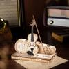 DIY 3D Wooden Puzzle Violin Capriccio Model DIY Gifts for BoysGirls Easy Assembly Kits MusicalBuilding Blocks G211