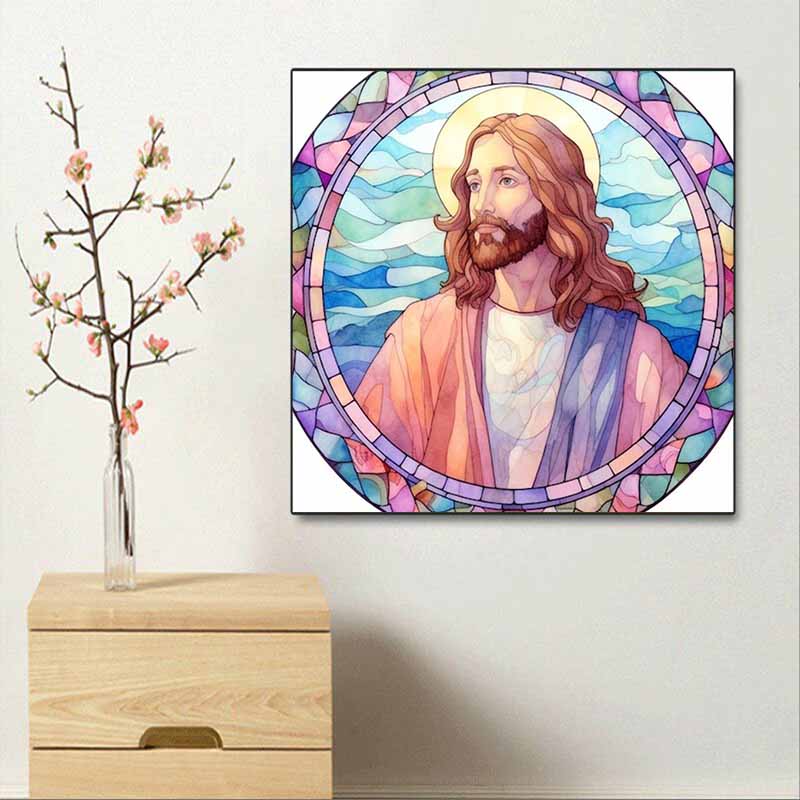 New Arrival 5D DIY Full Circle Diamond Painting "Religious Figures" Embroidery Cross Stitch Home Decor Gift