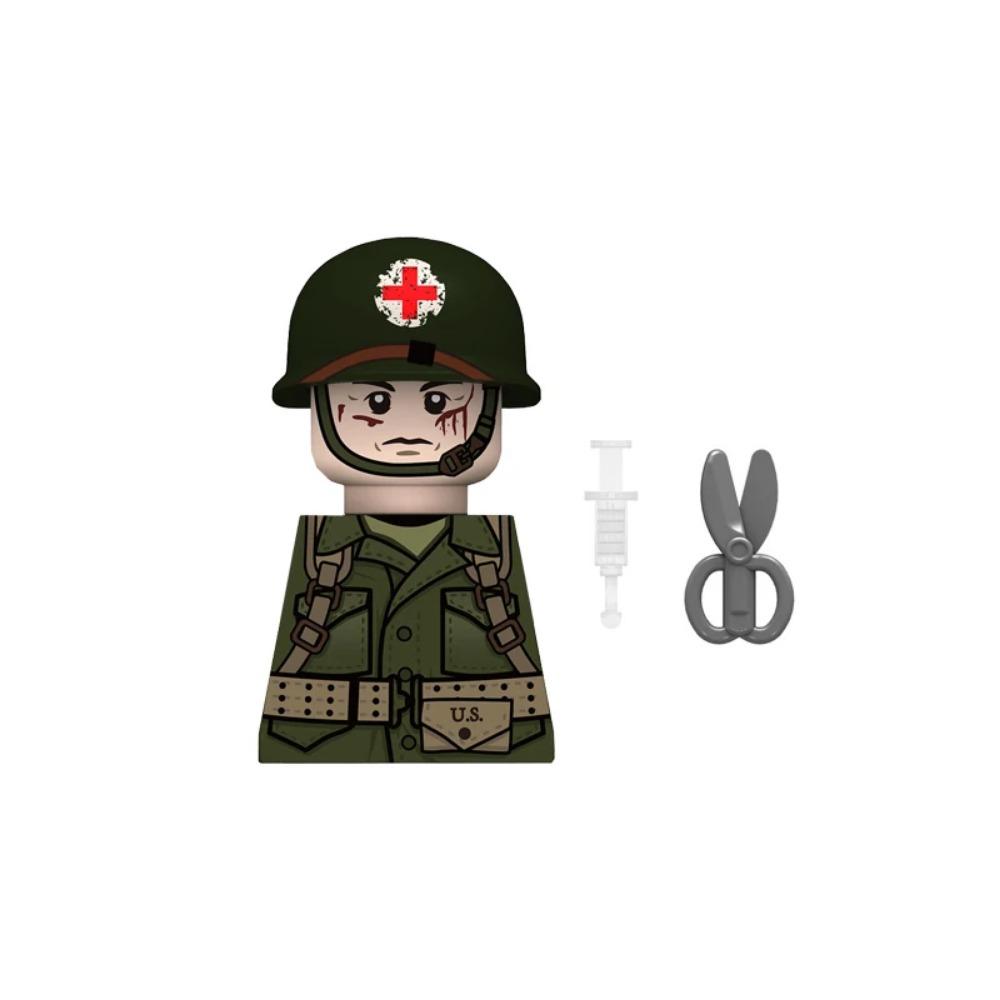 US Airborne 101ST Soldier Figures Building Blocks Officer Army Warrior Infantry Military Accessories Gun Weapon Bricks Toys GR03