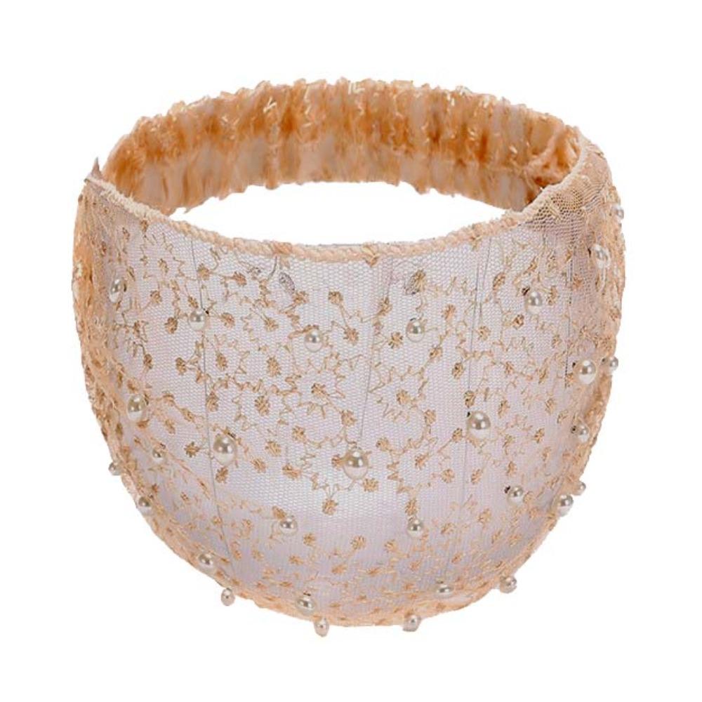 Portable Lace Headband Wide Side Hollow Mesh Hair Hoop Elastic Flower Hairbands Girls