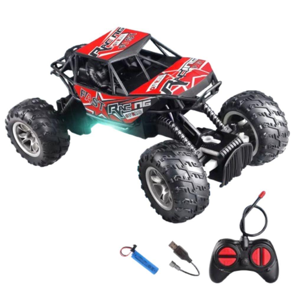 With Lights Remote Control Off-Road Vehicle Rubber Wheels Off-Road Toy Car  Toddlers