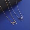 Bow Necklace for Women Gold Silver Bow Necklace Fashion Bow Pendant Necklace Bow Necklace Jewelry Perfect Jewelry for Women