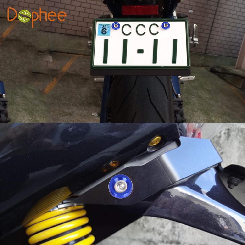 Bumper/Fender Washer Bolts License Plate Cap Holder Set Fender Washer