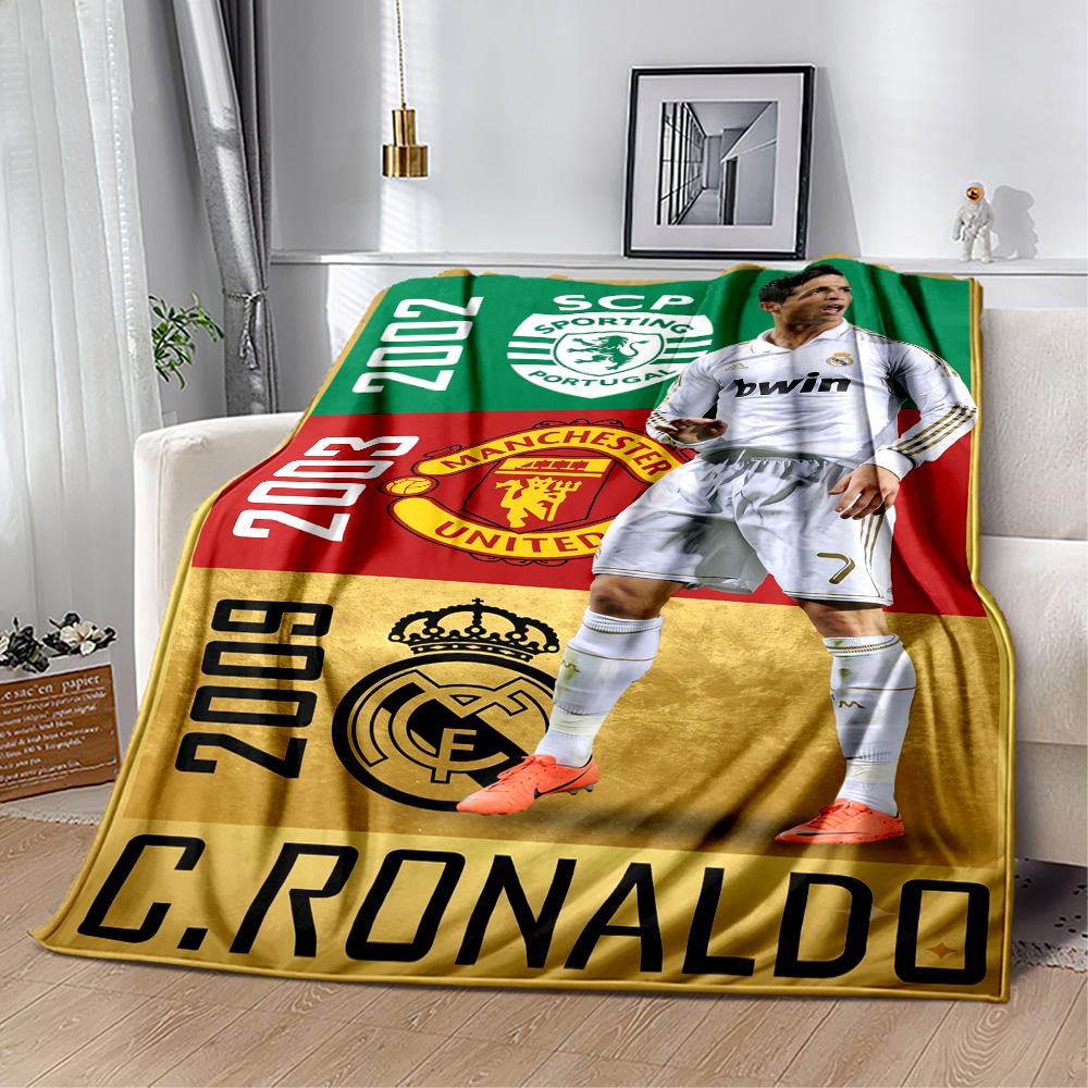 Cristiano Ronaldo Manchester Blanket Ultra-Soft Suitable for Office Chair Bedding Livingroom Four Seasons Universal Modern Style