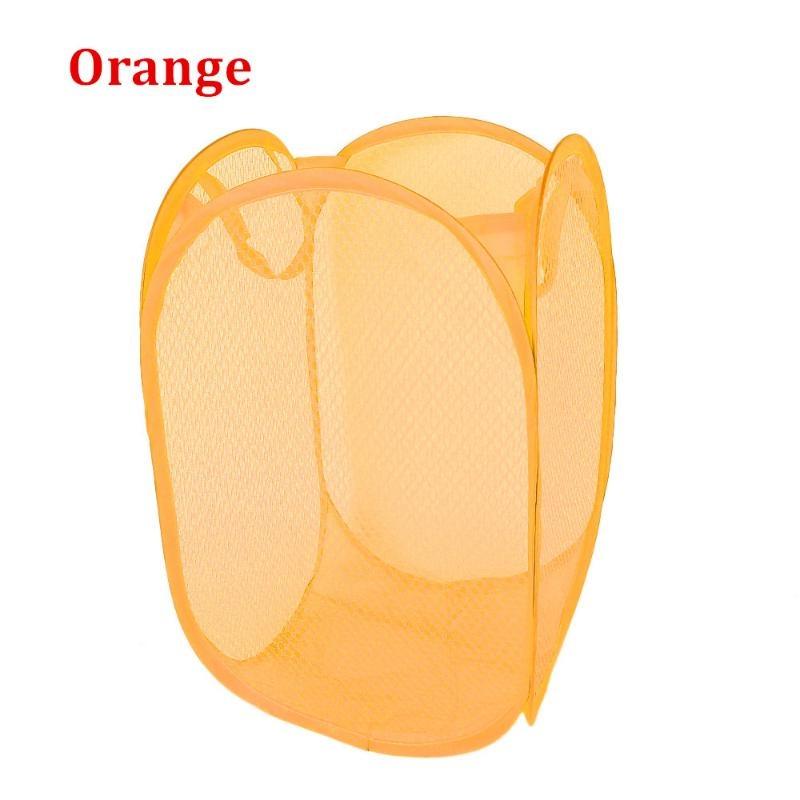 Zusammenklappbarer Wäschekorb, Organizer für schmutzige Kleidung, Badezimmerkleidung, Netz-Aufbewahrungstasche, Haushaltskorb