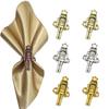Pack of 6 Nutcrackers Soldier Napkin Rings Christmas Decorations Restaurant Table Decor Vintage Napkin Buckle Holder