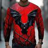 Halloween Spooky Pumpkin Pattern Long Sleeve T-Shirt, Perfect For Festive Wear