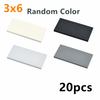 20pcs DIY Building Blocks Figures Bricks Smooth 3x6 Educational Creative Size Compatible With Leduo Plastic Toys for Children