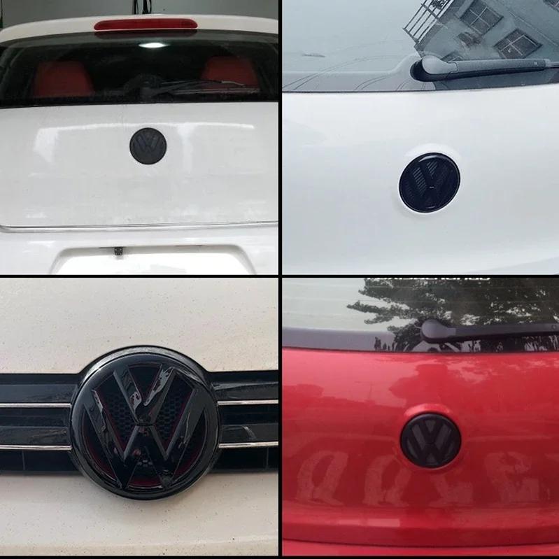 Styling Mouldings For VOLKSWAGEN VW Car Front Grill Badges Rear Trunk Emblem Lid Covers Logo Sticker For VW Volkswagen Golf 6 Go CWW1