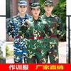 Work Clothes Suit Male Military Training Female Students Thick Wear-resistant Labor Protection Camouflage