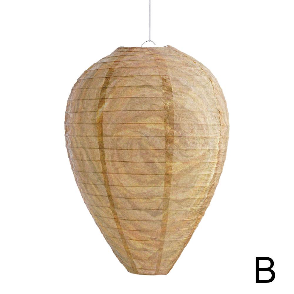 Hanging Wasp Nest Decoy Outdoor Waterproof Fake Wasp Insects Lantern Hornets Nest Nest Paper Decoy Drive Beehive Plastic De E2A0