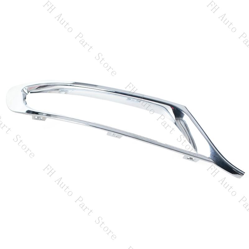 2PCS For Chrysler 300 2015-2025 Front Bumper Fog Lamp Light Trim Chrome Cover Frame Lid Bezel Hood 5SW14SZ0AB 5SW15SZ0AB