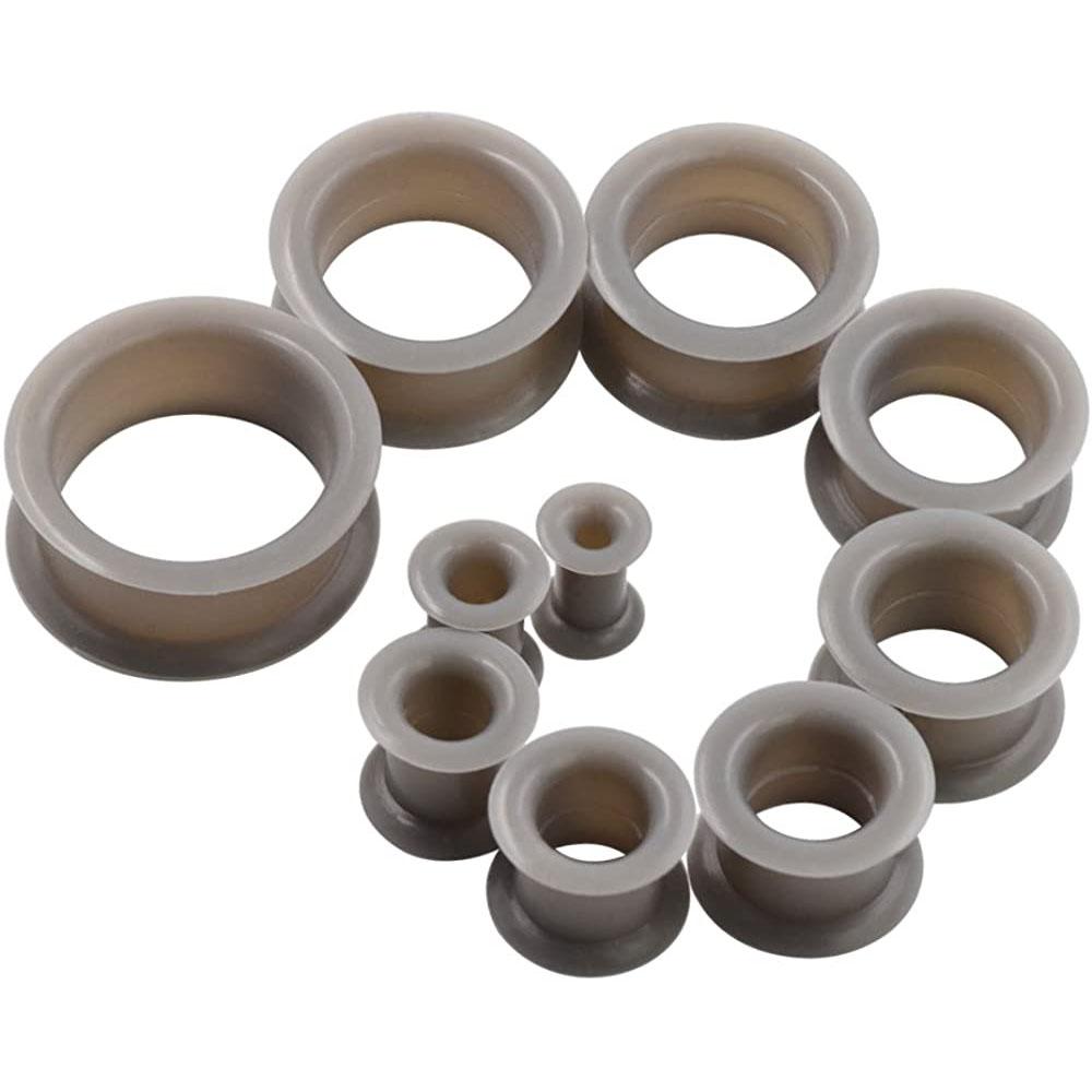 1Pair 3-48mm Silicone Ear Plugs And Tunnels Piercing Expander Piercing Tunnel Ear Tunnels Stretchers Plug Oreille Ear Gauges