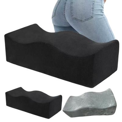 Memory Foam Seat Cushion Curvy Hip Cushion Relieves Tailbone Pressure Ergonomic Back