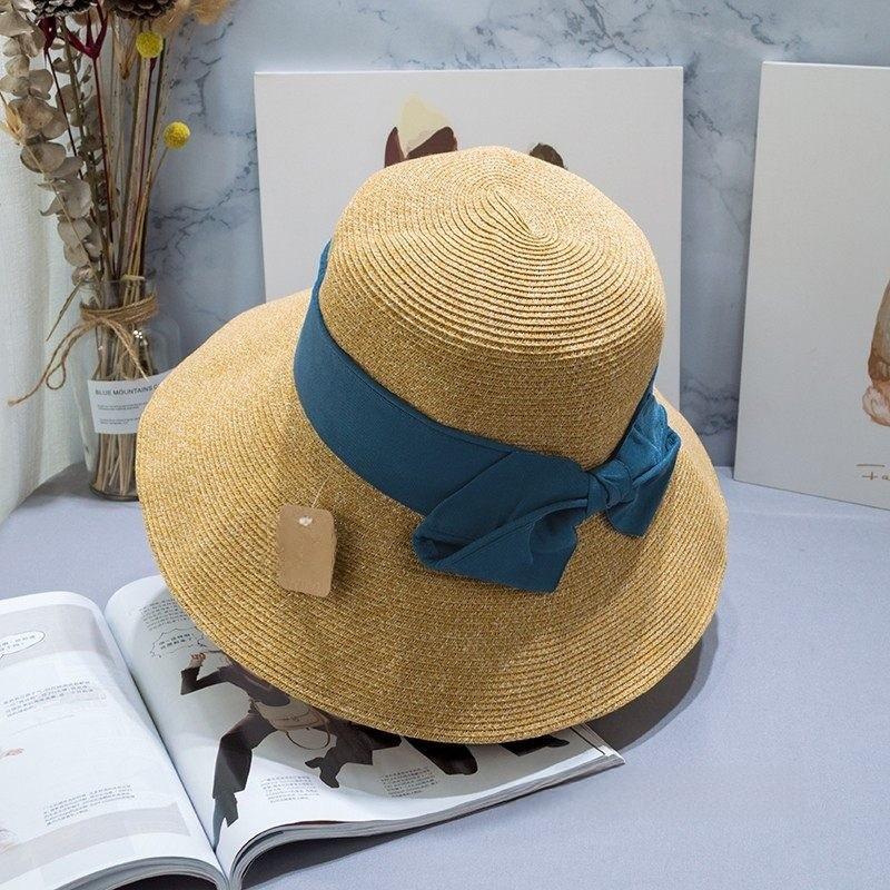 Uvcut Sun Hat For Women With Large Brim And Butterfly Bow Sun Protection Summer Fashion
