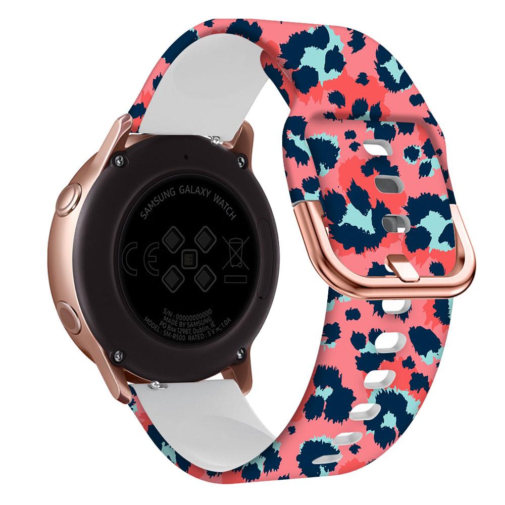 20mm Silicone Strap For Samsung Galaxy Watch 4 5 6 40mm 44mm/5 Pro 45mm/Watch4 Classic 46mm 42mm/Active 2 Bracelet Printing Band