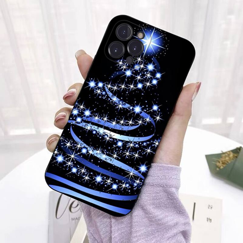 Merry Christmas Tree Deer Phone Case For iPhone 8 7 6 6S Plus X SE 2020 XR XS 14 11 12 13 Mini Pro Max Mobile Case