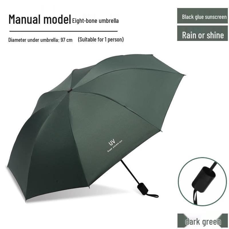Unisex Extra Large Reinforced Umbrella - UV & Sun Protection for All Weather